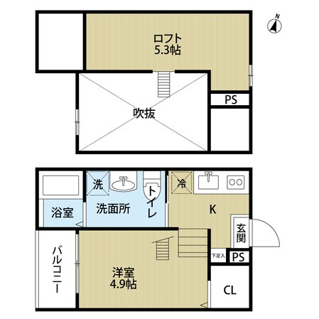 ｓｏｆｉｔｅｌ西田町の物件間取画像